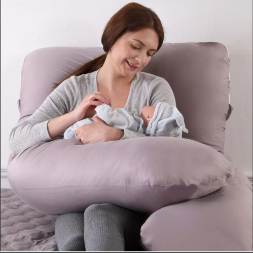 U-Shaped Pregnancy Pillow | Maternity Support Back Hips Belly Sleeping Comfort | Lumu UK