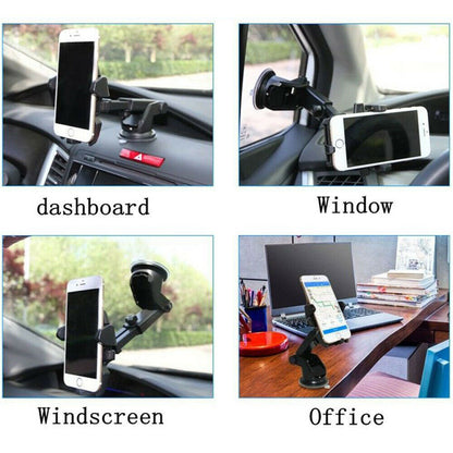 360° Car Phone Holder | Dashboard Windscreen Universal Suction Mount | Lumu UK