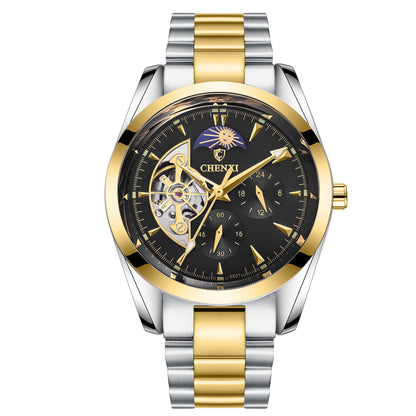 Men's Business Mechanical Watch | Luxury Luminous Moon Phase Pointer Wristwatch | Lumu UK