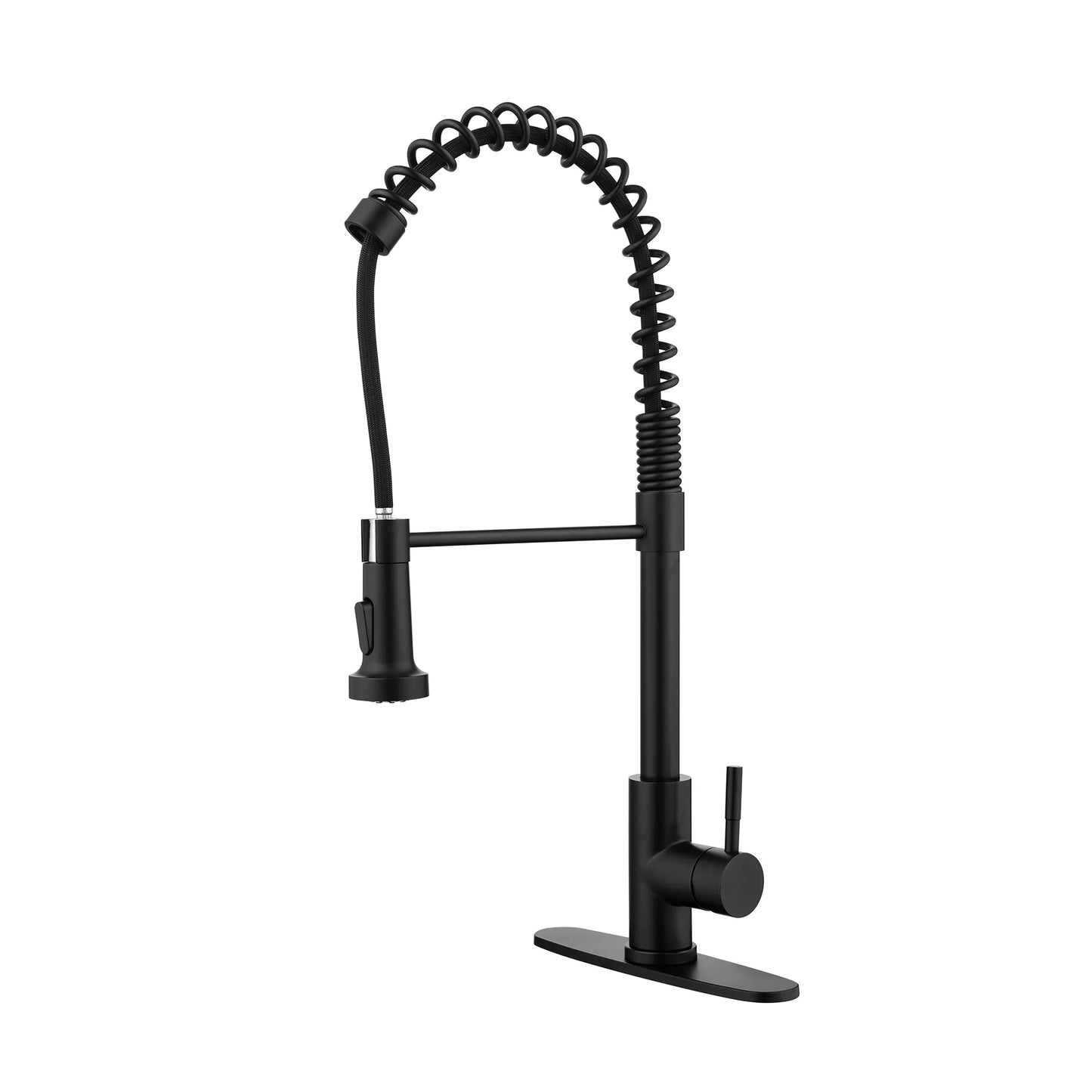 Solid Brass Spring Kitchen Faucet | Single Handle Pull Down Tap | Lumu UK