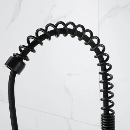 Solid Brass Spring Kitchen Faucet | Single Handle Pull Down Tap | Lumu UK