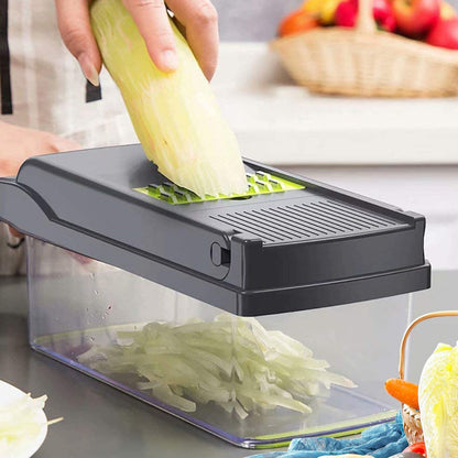 16-in-1 Vegetable Chopper & Slicer | Salad Fruit Food Dicer Grater Kitchen Tool | Lumu UK