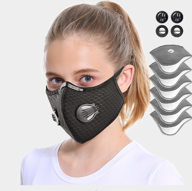 Sport Cycling Face Mask | Active Carbon Filter Breathing Valve Washable Outdoor | Lumu UK