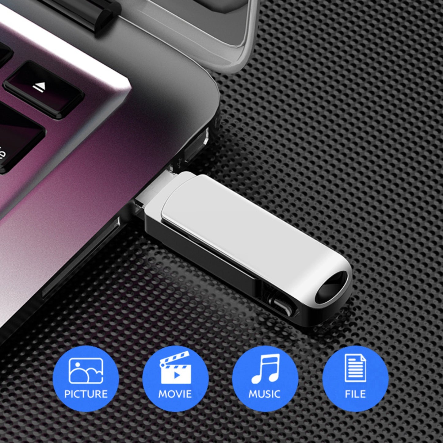 4 In 1 2TB USB 3.0  Drive Memory Stick For 13 14 15 16 Pro Max IPad