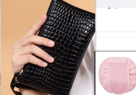 Women's Crocodile Pattern Wallet | PU Leather Bifold Card Holder Purse | Lumu UK