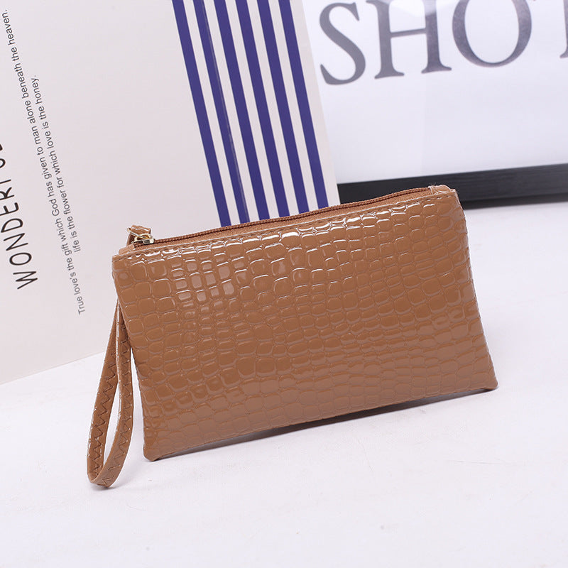 Women's Crocodile Pattern Wallet | PU Leather Bifold Card Holder Purse | Lumu UK