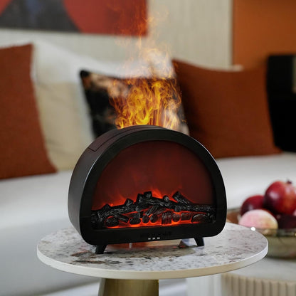 Fireplace Flame Humidifier & Essential Oil Diffuser | Home Office Desk Fragrance | Lumu UK
