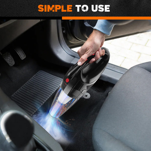 Mini Cordless Handheld Vacuum Cleaner | USB Rechargeable Portable Car Hoover | Lumu UK