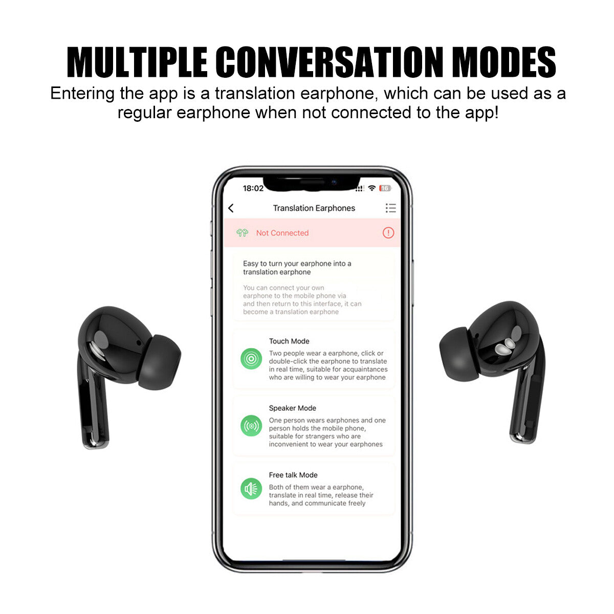 Translator Earbuds | 100+ Languages Real-Time Translation Bluetooth 5.3 | Lumu UK