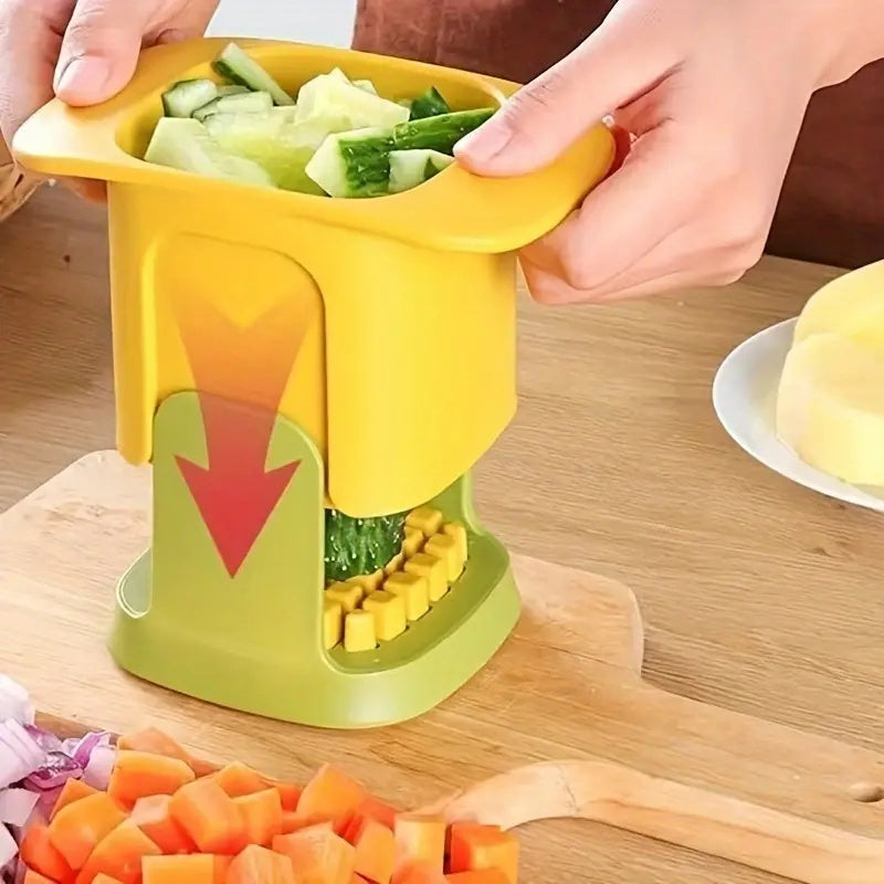 Multi Functional Manual Vegetable Chopper And Fruit Slicer - Suitable For Onions, Potatoes, French Fries, Etc. - Essential Kitchen Tools
