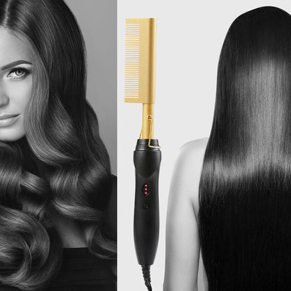 Electric Hot Comb Hair Straightener | Professional Press Comb Fast Heating | Lumu UK