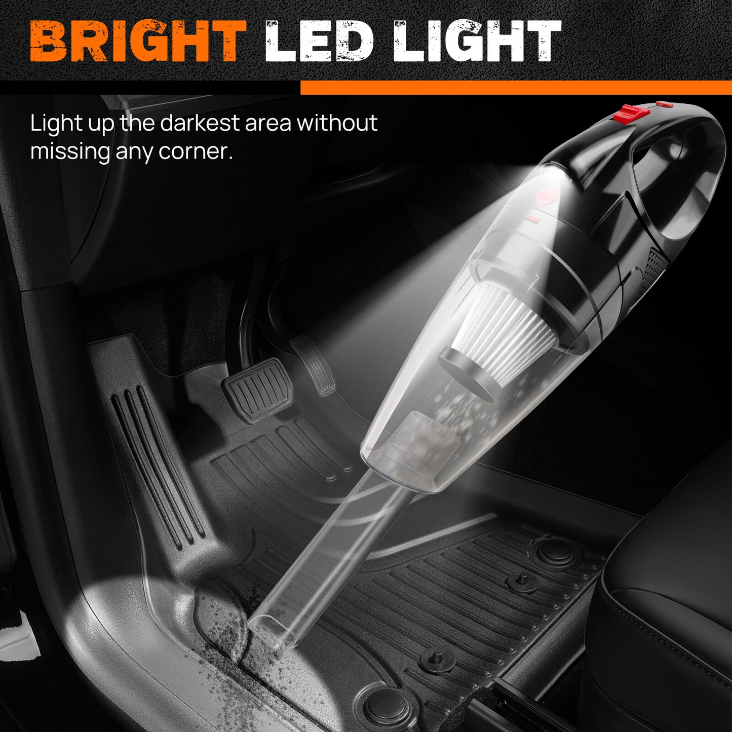 Mini Cordless Handheld Vacuum Cleaner | USB Rechargeable Portable Car Hoover | Lumu UK