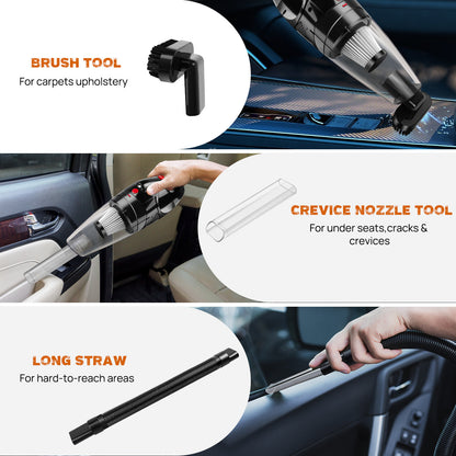 Mini Cordless Handheld Vacuum Cleaner | USB Rechargeable Portable Car Hoover | Lumu UK