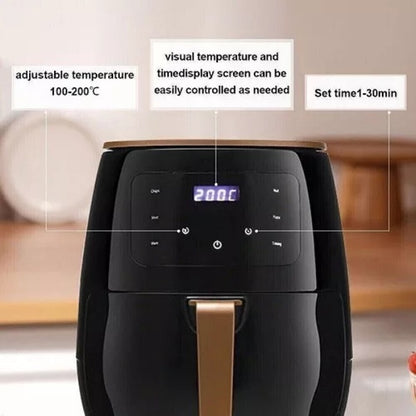 6L Digital Air Fryer Large Capacity | Oil Free Cooking Touch Screen | Lumu UK