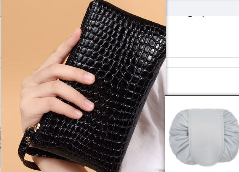 Women's Crocodile Pattern Wallet | PU Leather Bifold Card Holder Purse | Lumu UK