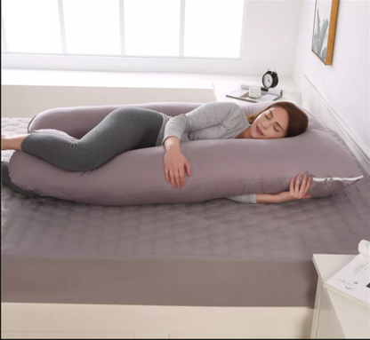 U-Shaped Pregnancy Pillow | Maternity Support Back Hips Belly Sleeping Comfort | Lumu UK