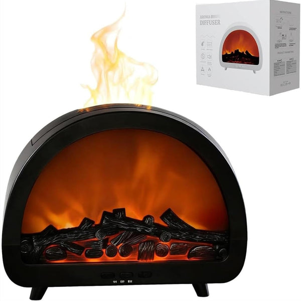 Fireplace Flame Humidifier & Essential Oil Diffuser | Home Office Desk Fragrance | Lumu UK