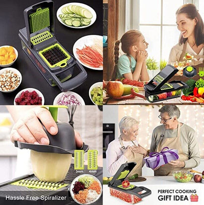 16-in-1 Vegetable Chopper & Slicer | Salad Fruit Food Dicer Grater Kitchen Tool | Lumu UK