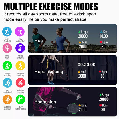 Smart Watch Fitness Tracker | Heart Rate Blood Pressure Monitor Sport Watch | Lumu UK