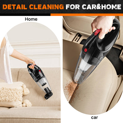 Mini Cordless Handheld Vacuum Cleaner | USB Rechargeable Portable Car Hoover | Lumu UK