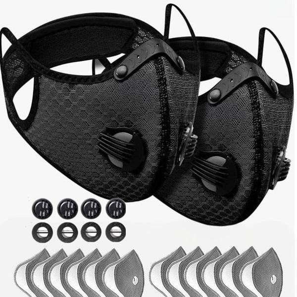 Sport Cycling Face Mask | Active Carbon Filter Breathing Valve Washable Outdoor | Lumu UK