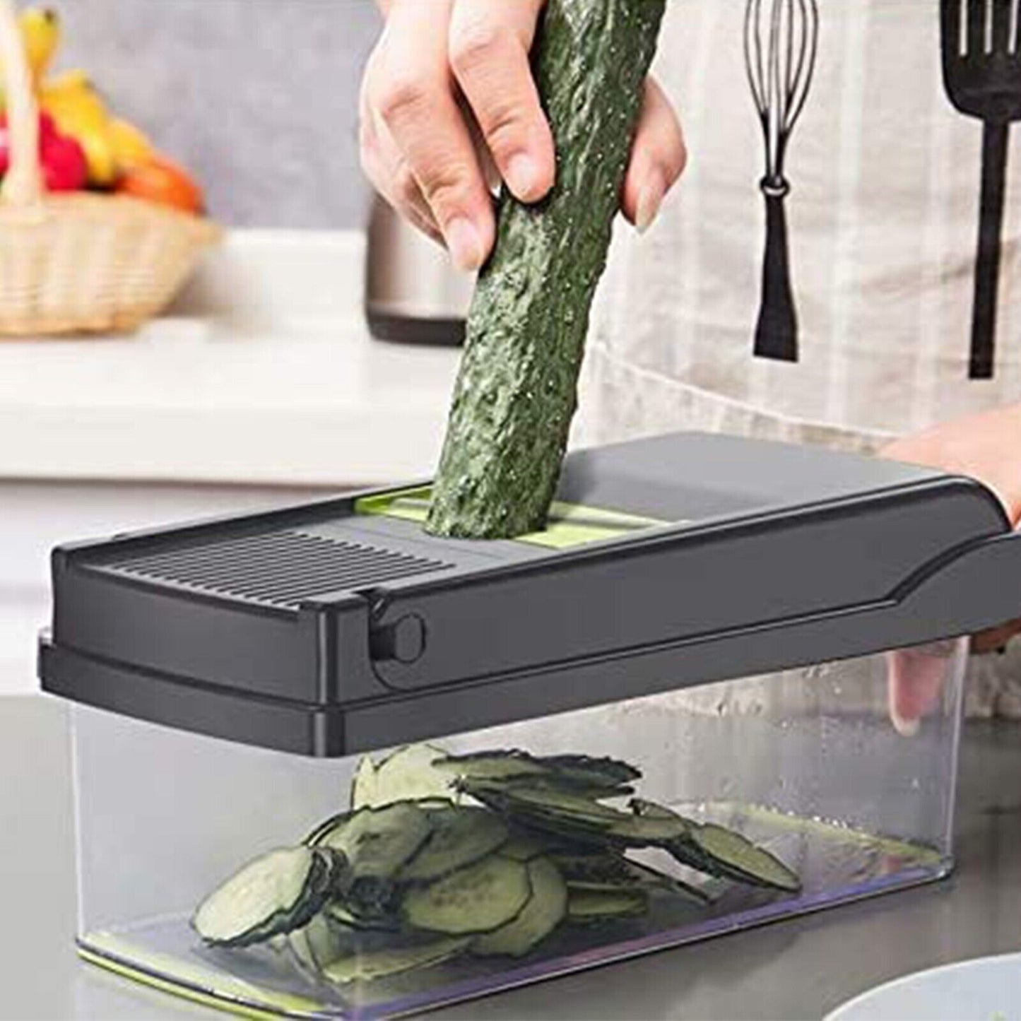 16-in-1 Vegetable Chopper & Slicer | Salad Fruit Food Dicer Grater Kitchen Tool | Lumu UK