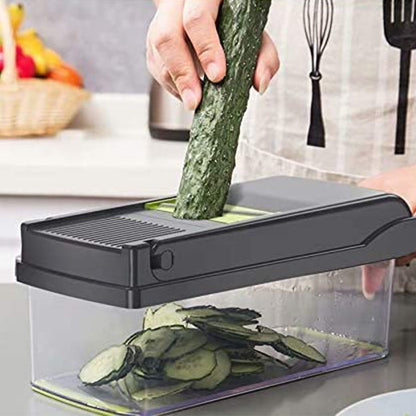 16-in-1 Vegetable Chopper & Slicer | Salad Fruit Food Dicer Grater Kitchen Tool | Lumu UK